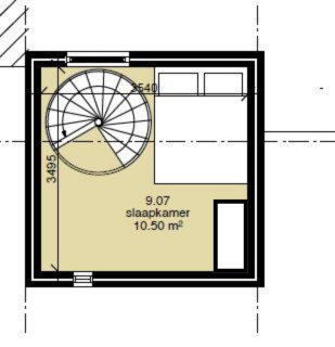 Floorplan - Raadhuisplein 3, 9481 BG Vries